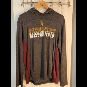 ASU hooded performance long sleeve shirt (Men)